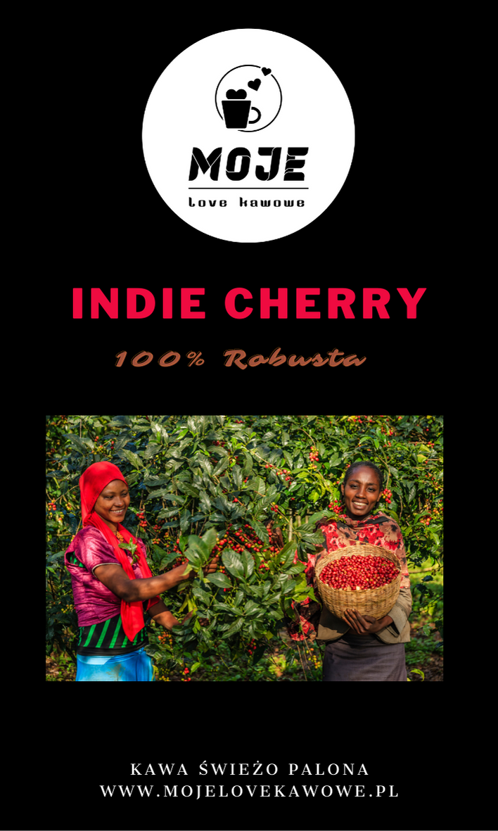 Kawa India Cherry AA Robusta ziarnista 2 x 1000g