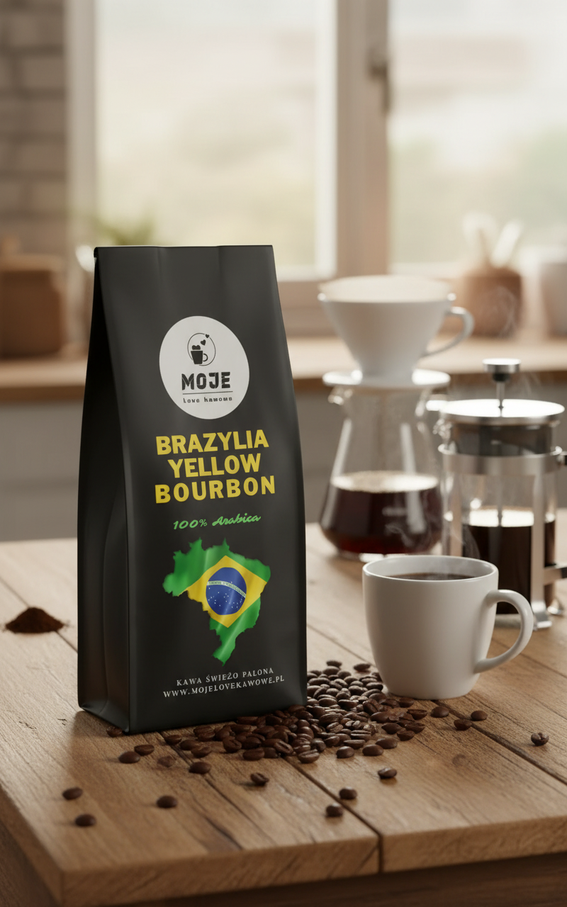 Kawa Brazylia Yellow Bourbon 1000g ziarnista